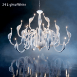 Swan Art Chandelier Modern Style Living Room Light Fixture