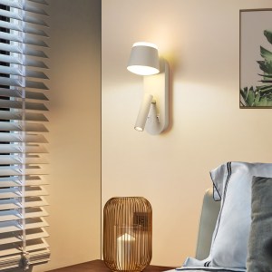 Scandinavian Wall Sconce Light USB Rechargeable LED Reading Spotlight